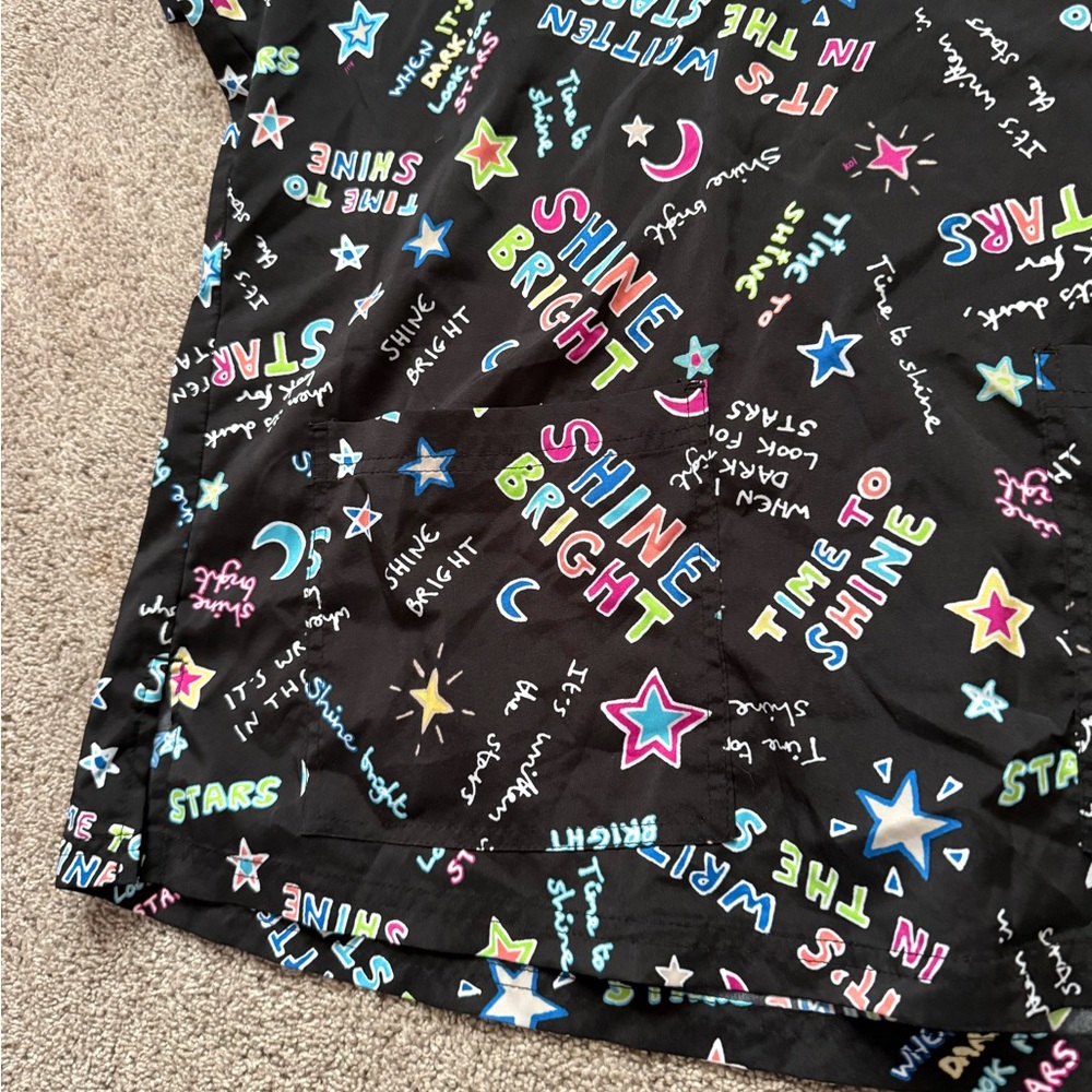 Colorful Scrub Top - Picture 3 of 4
